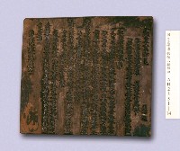 咸豐八年(1858)岸裡社潘家嚴禁混占田土地租告示印板藏品圖，第3張
